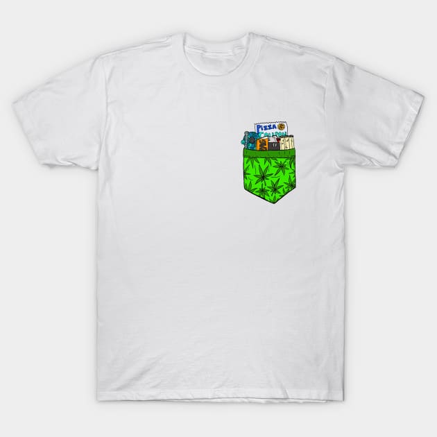 Stoner Pocket T-Shirt by Foggy Fantasy 